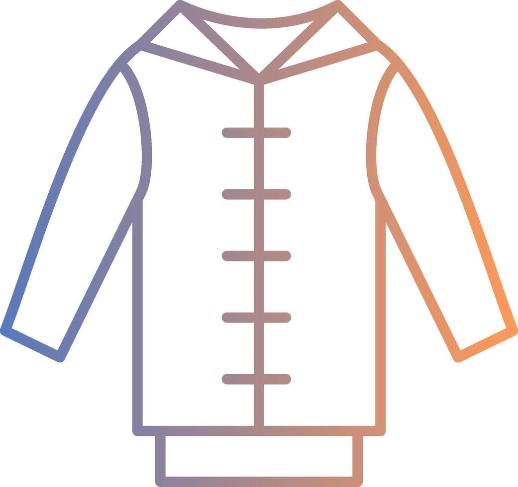 Pull Over Line Gradient Icon vector