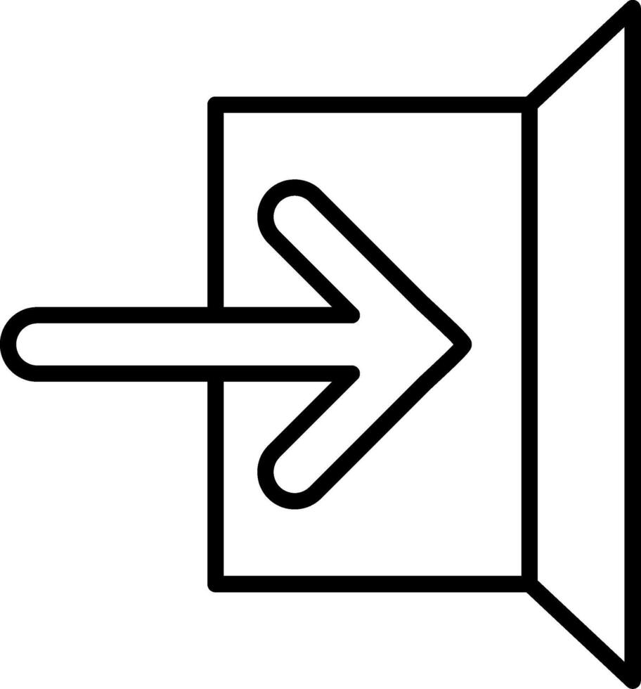 Sign In Line Gradient Icon vector