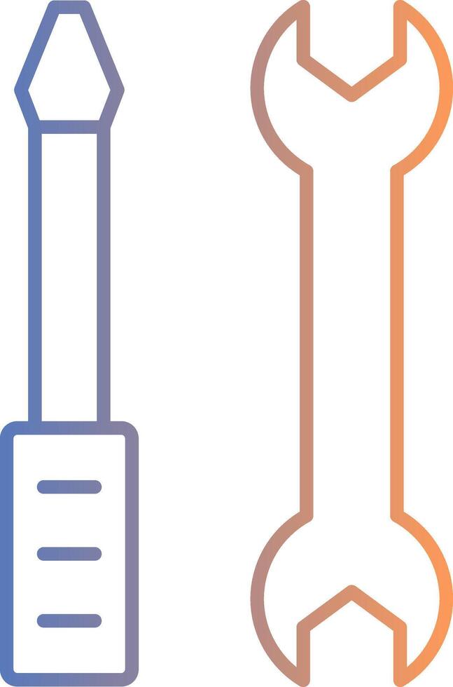 Repair Services Line Gradient Icon vector