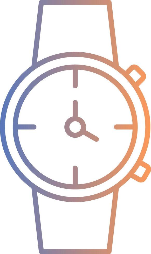 Watch Line Gradient Icon vector