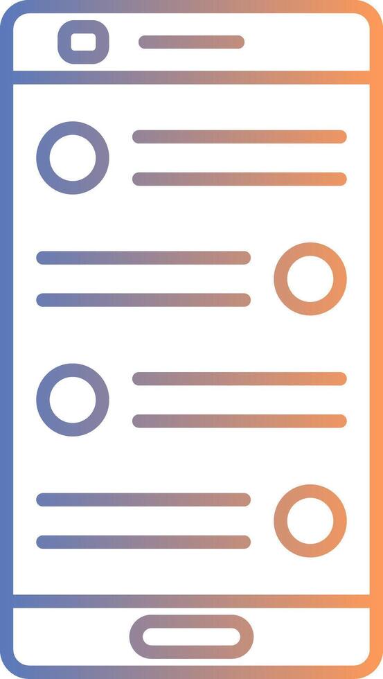 Chat Line Gradient Icon vector