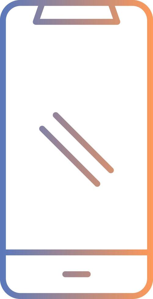 Smartphone Line Gradient Icon vector