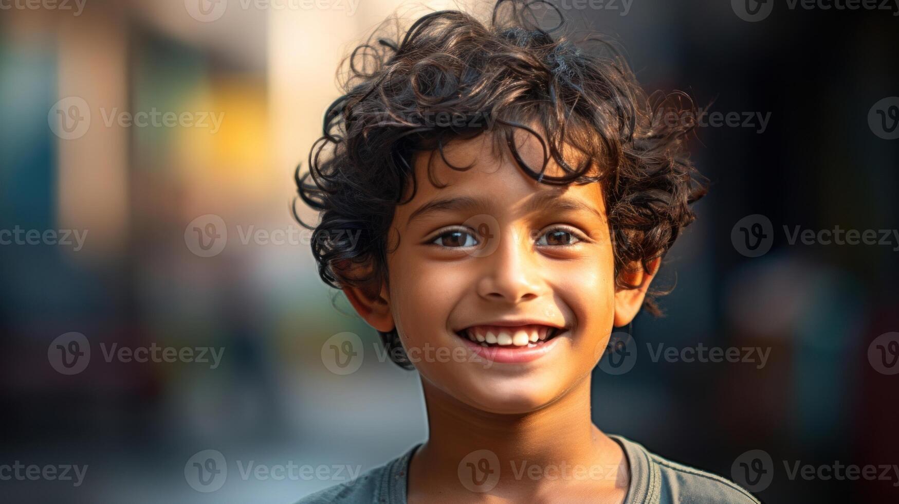 AI generated Happy Indian Lads Grinning photo