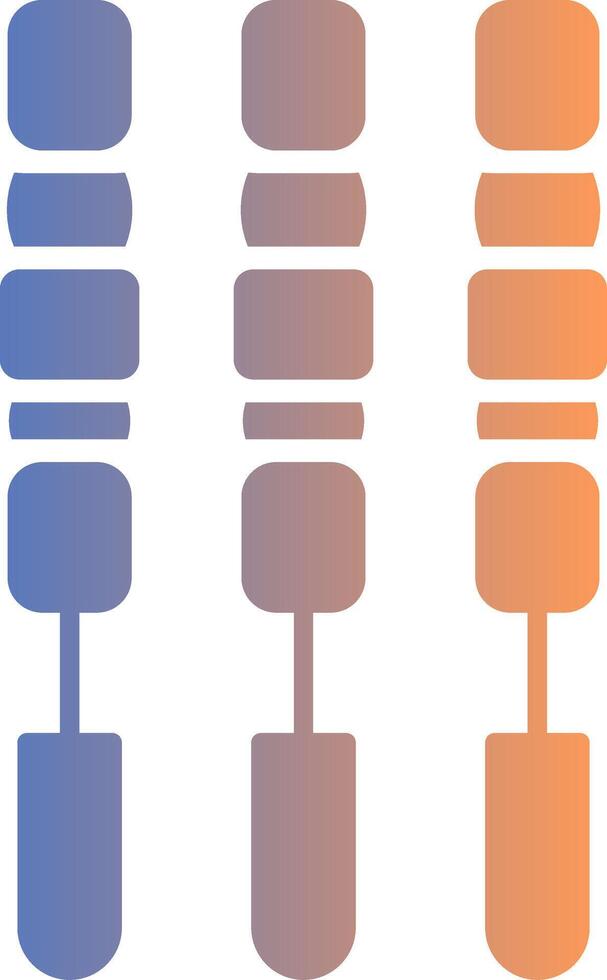 BBQ Stick Gradient Icon vector