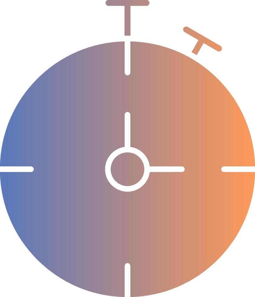 Chronometer Gradient Icon vector