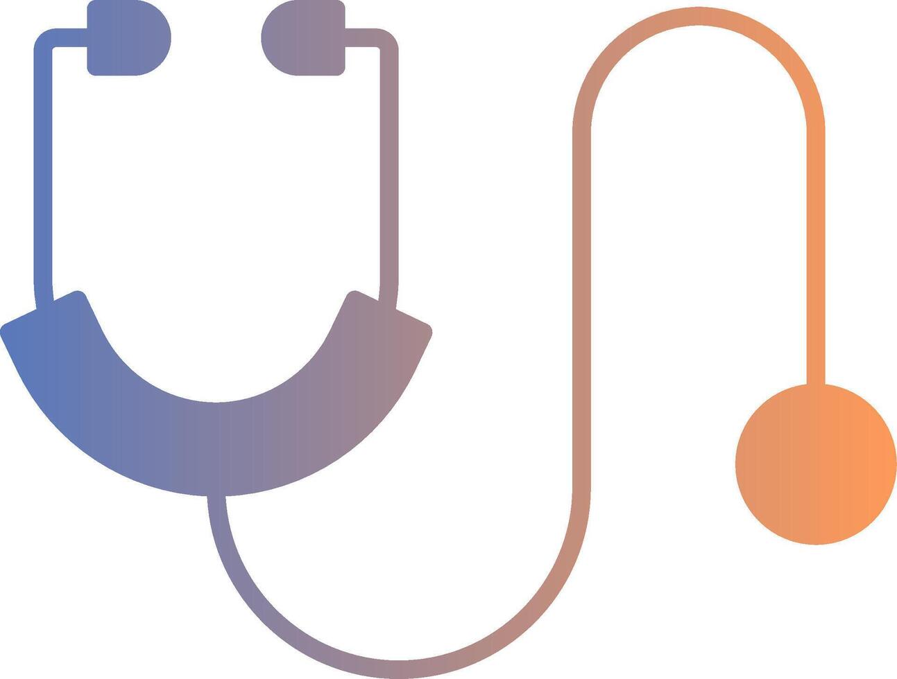 Stethoscope Gradient Icon vector