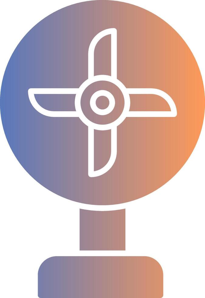 Fan Gradient Icon vector