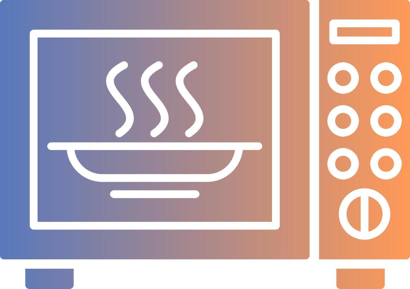 Microwave Gradient Icon vector