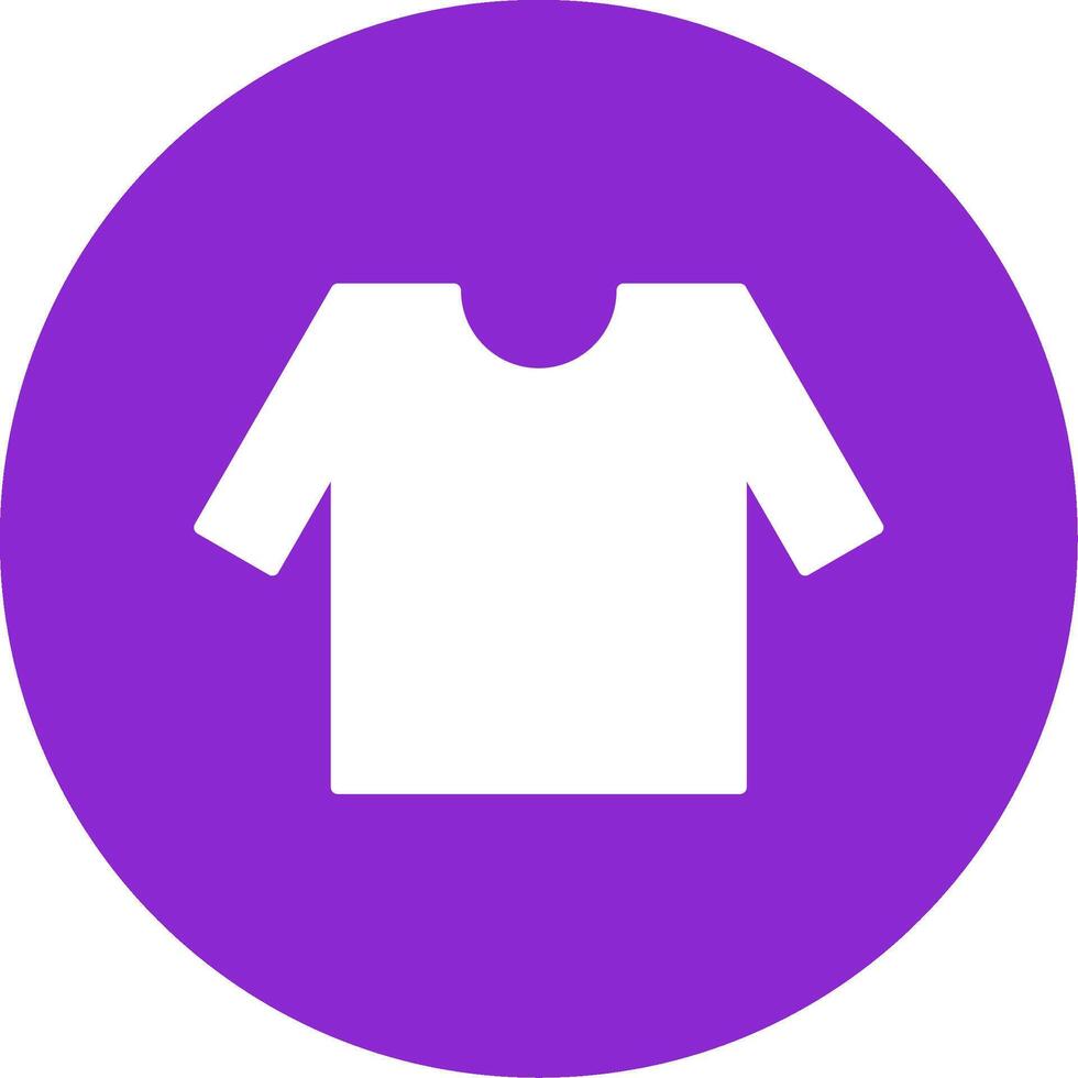 Shirt Glyph Circle Icon vector