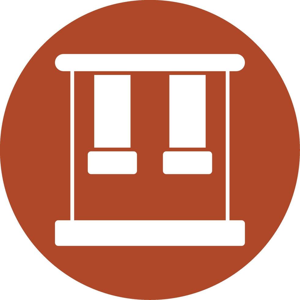 Trapeze Glyph Circle Icon vector