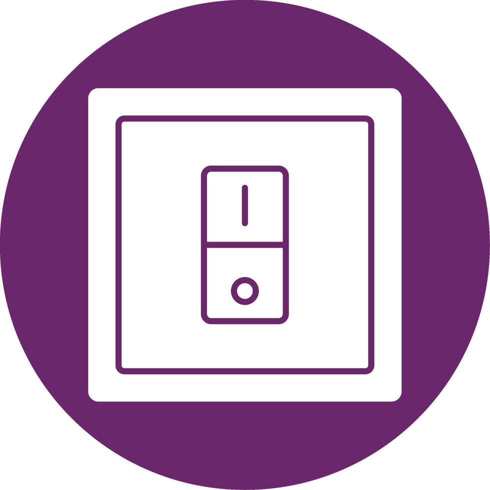 Switcher Glyph Circle Icon vector