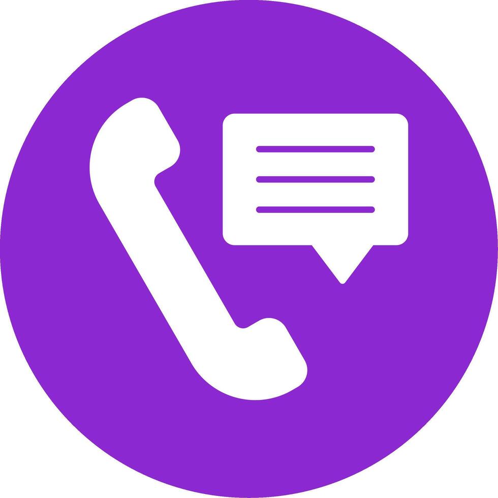 Helpline Glyph Circle Icon vector