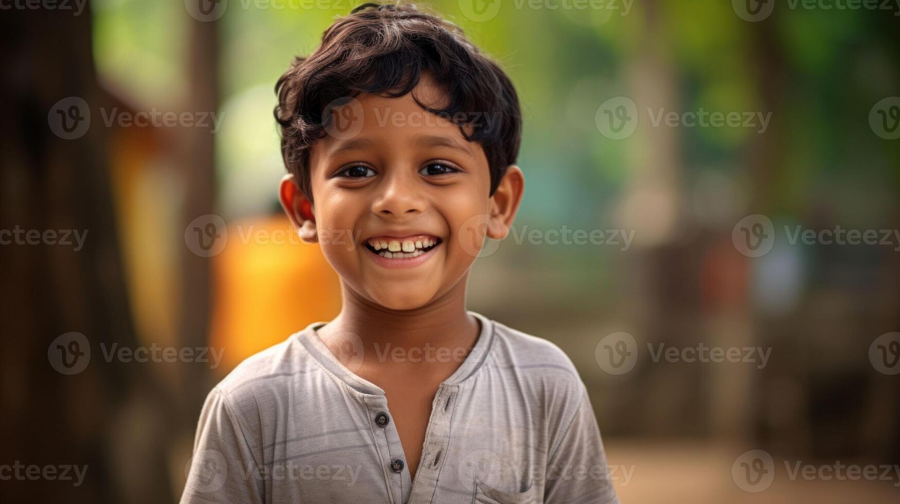 AI generated Grinning Indian Youthful Spirits photo