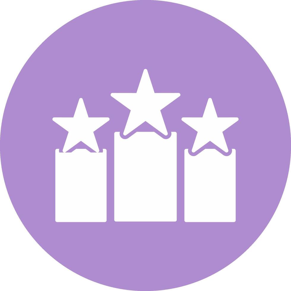 Rank Glyph Circle Icon vector