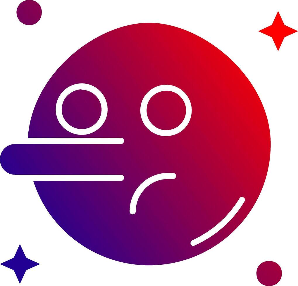 Liar Solid Gradient Icon vector