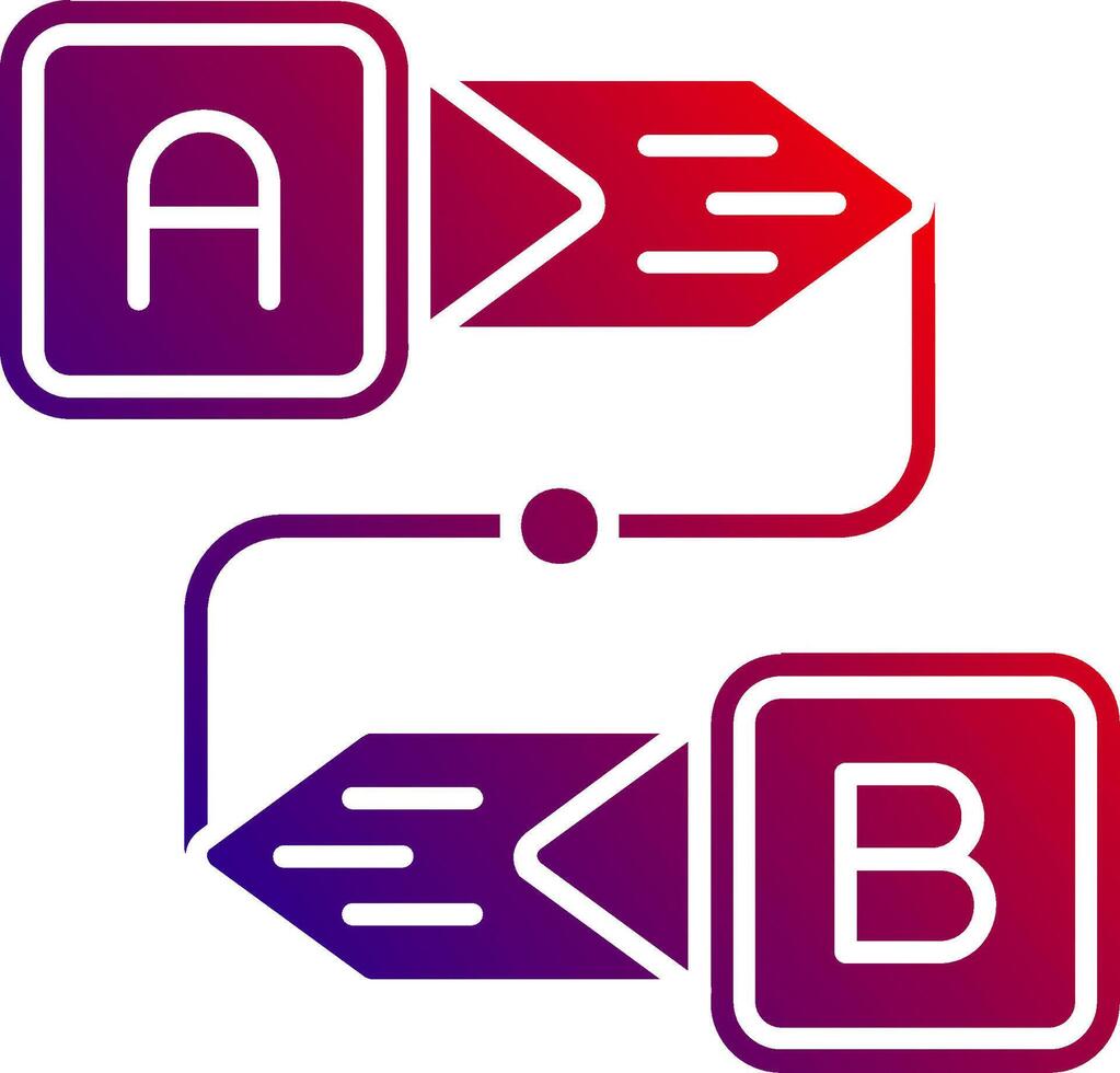 Diagram Solid Gradient Icon vector