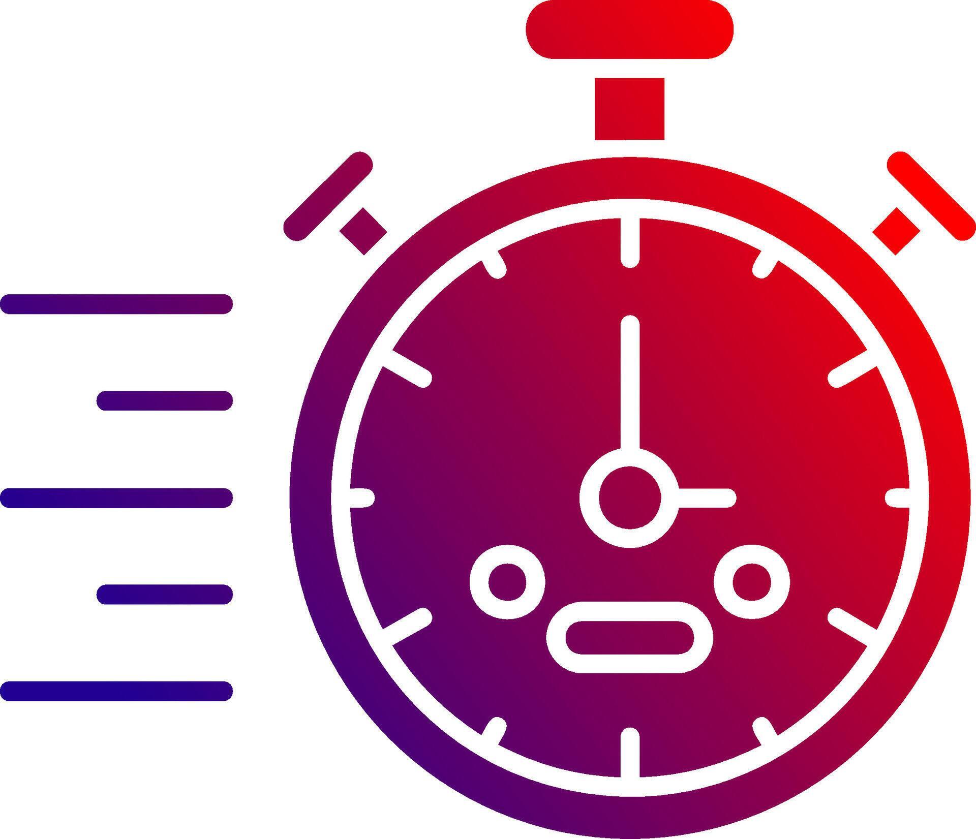 Stopwatch Solid Gradient Icon 37808314 Vector Art at Vecteezy