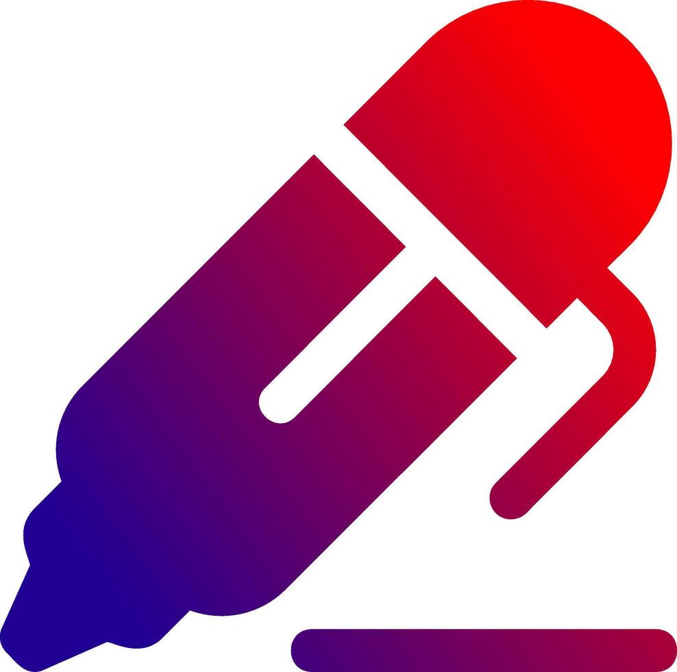 Pen 2 Solid Gradient Icon 37808320 Vector Art at Vecteezy