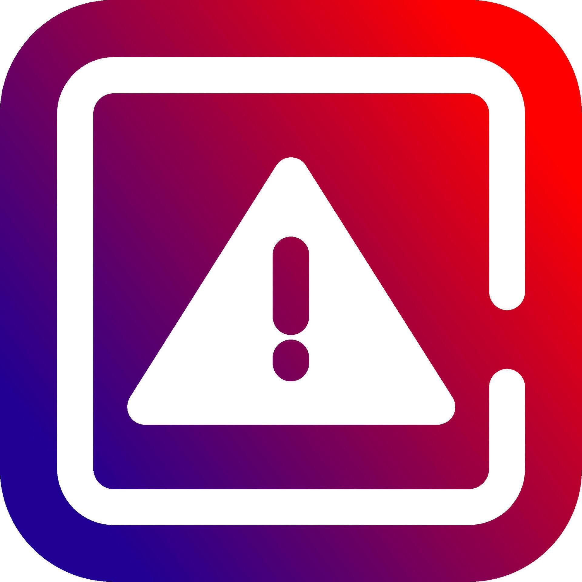 Alert Solid Gradient Icon 37808331 Vector Art at Vecteezy