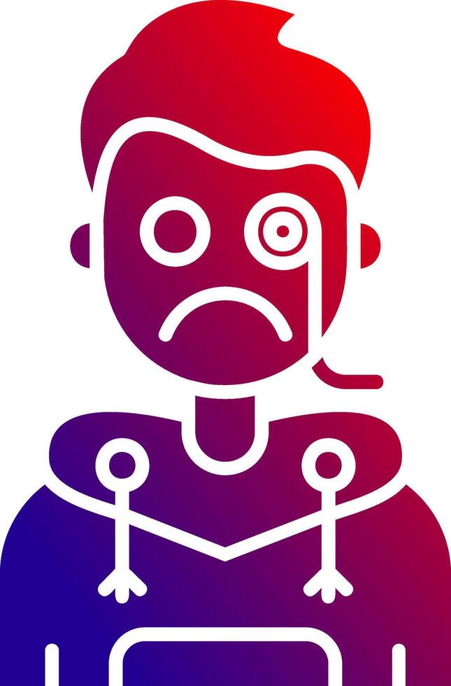 Detective Solid Gradient Icon vector