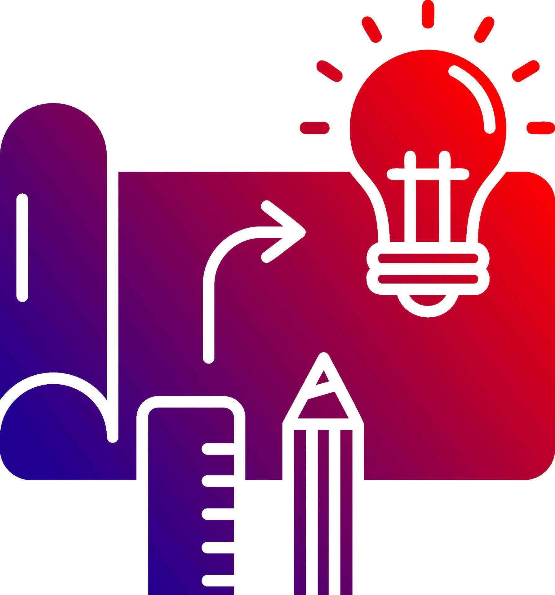 Design process Solid Gradient Icon 37808366 Vector Art at Vecteezy