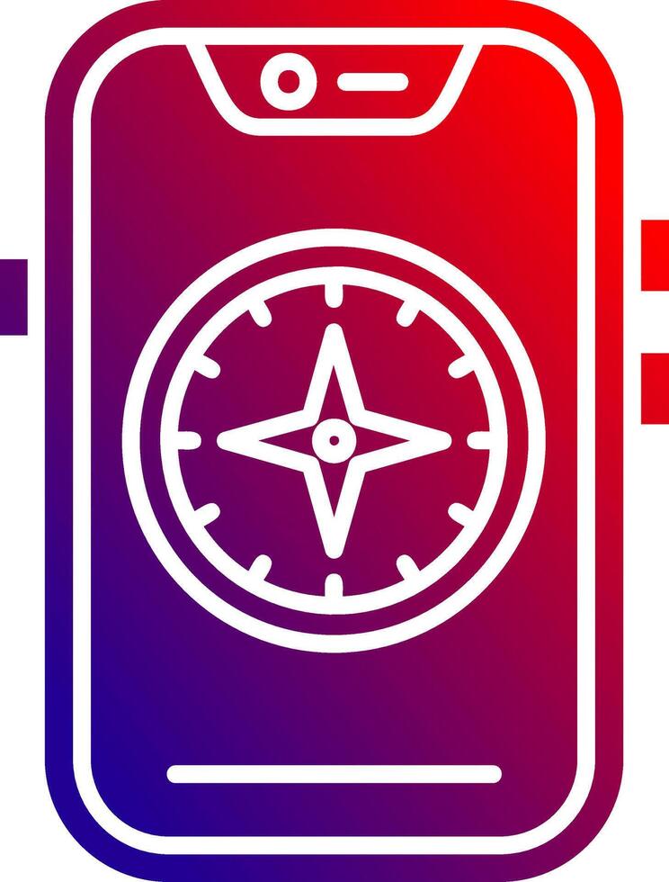 Compass Solid Gradient Icon 37808547 Vector Art at Vecteezy