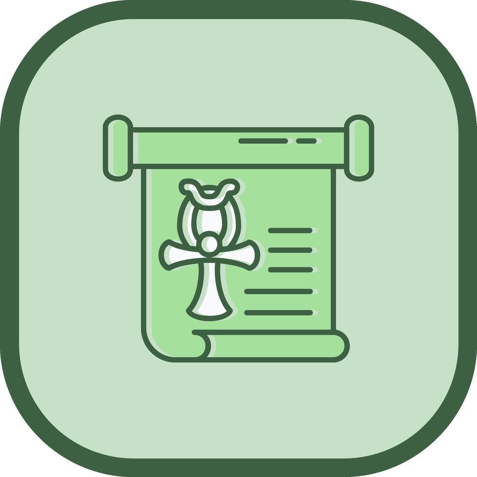 History Line filled sliped Icon vector