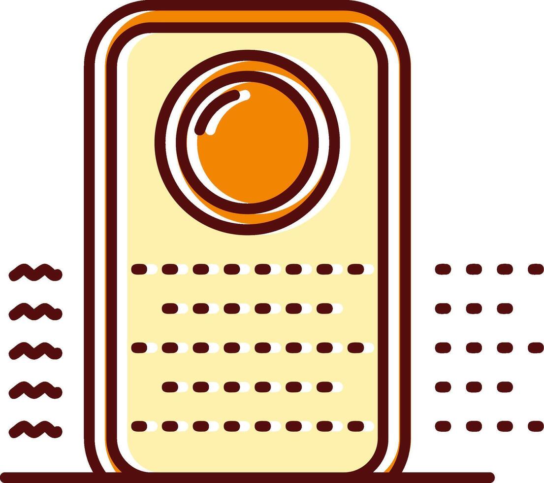 Purifier filled Sliped Retro Icon vector