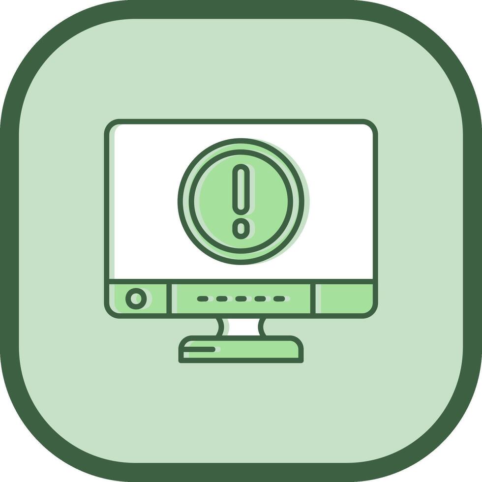 Error Line filled sliped Icon vector