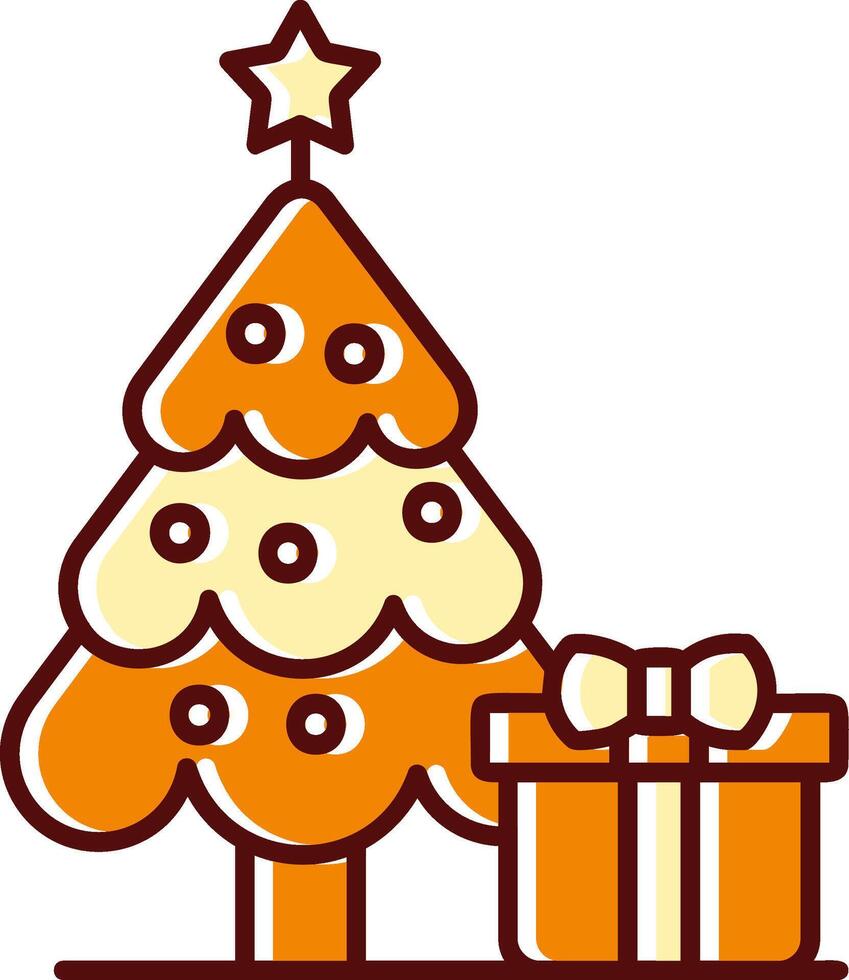 Jingle bell filled Sliped Retro Icon vector