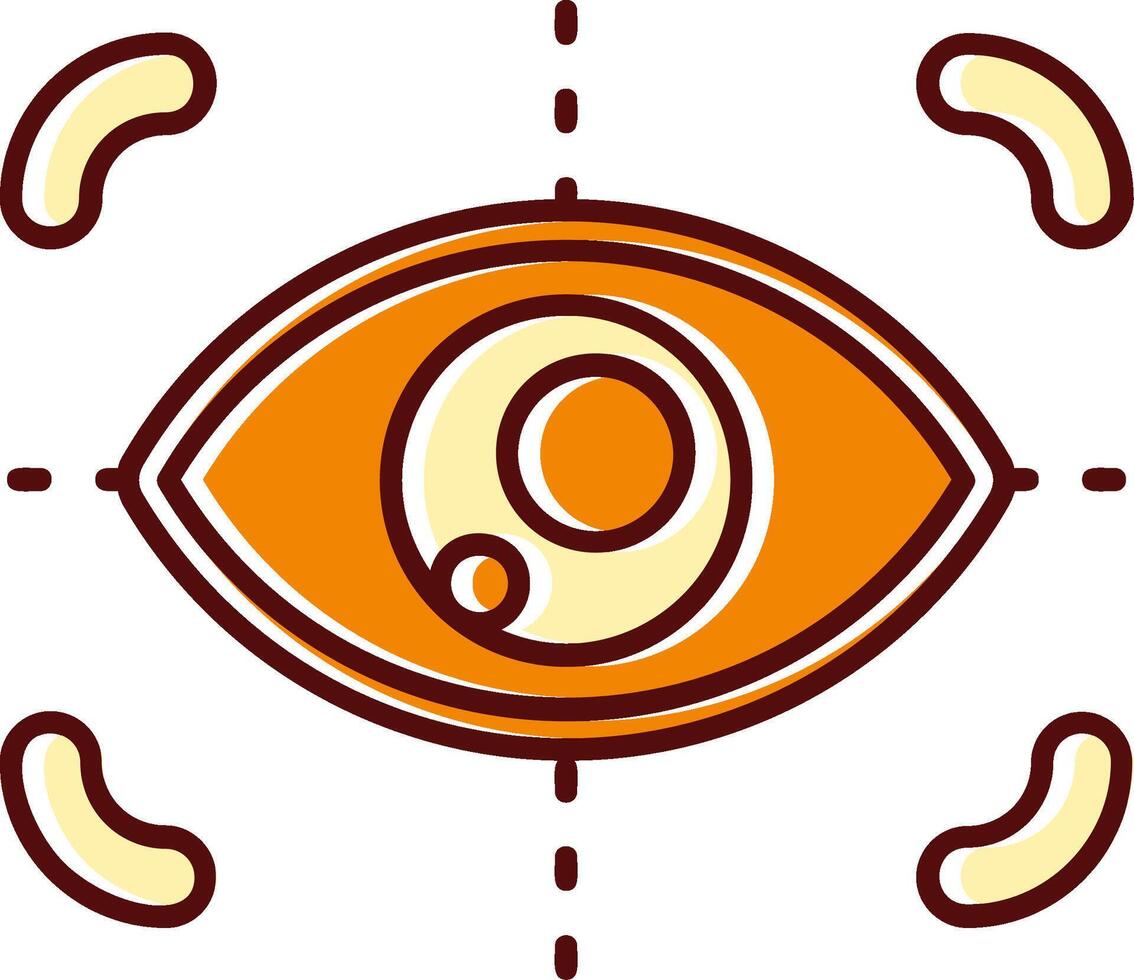 Focus filled Sliped Retro Icon vector