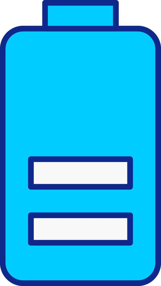 Battery Blue Filled Icon vector