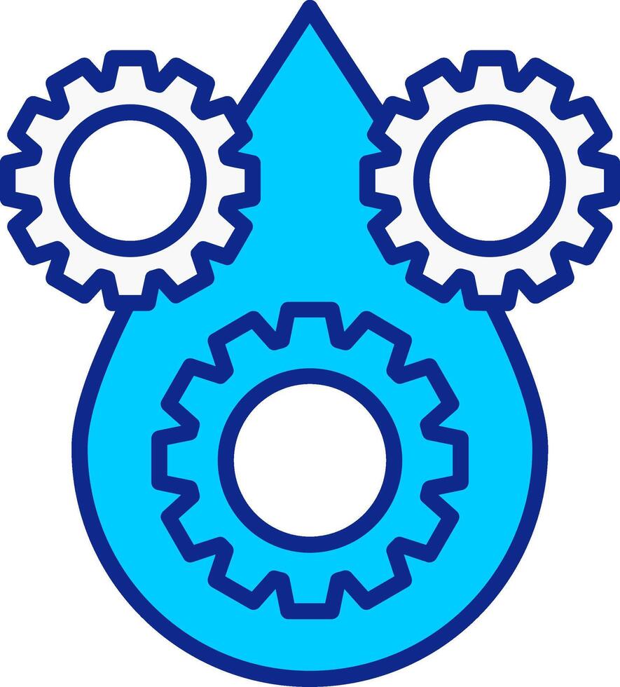 Lubricant Blue Filled Icon vector