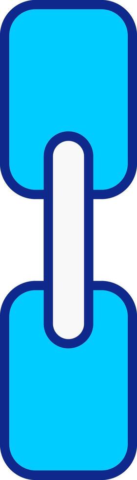 Chain Blue Filled Icon vector
