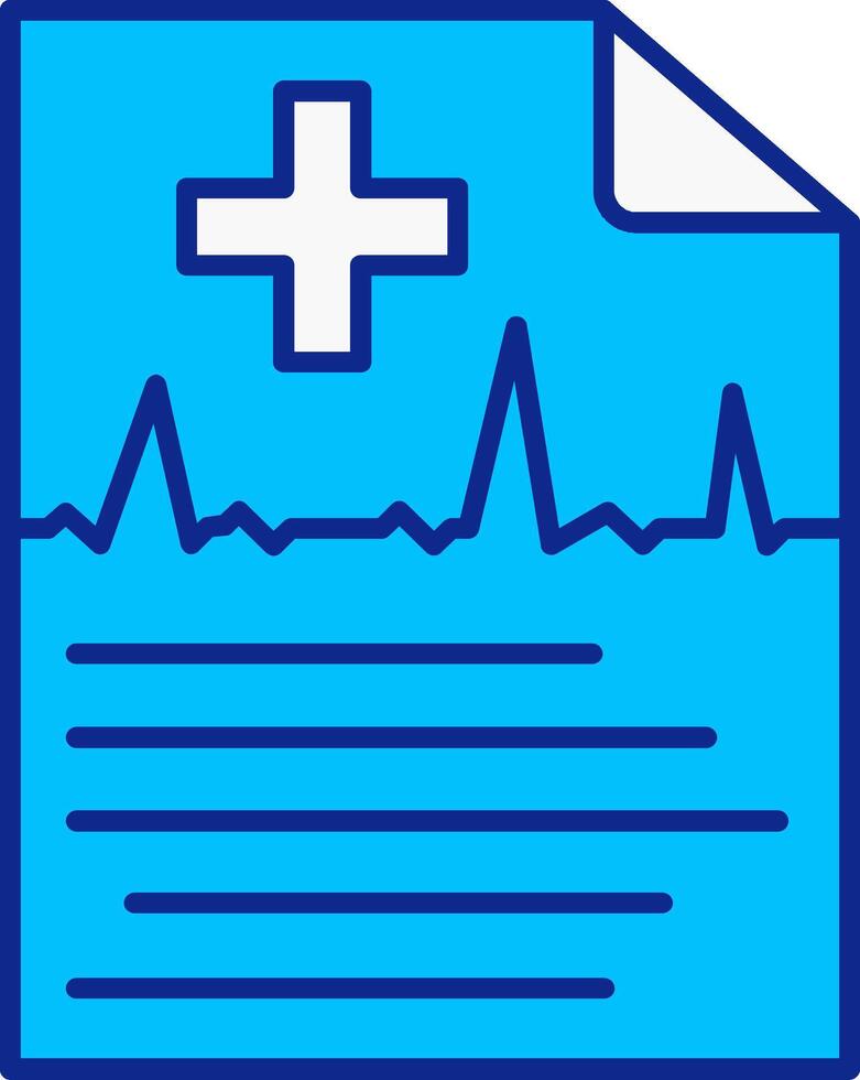 Report Blue Filled Icon vector
