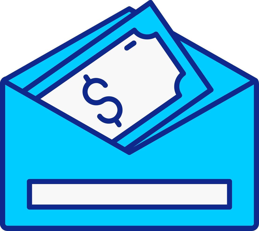 Line filled Blue Icon vector