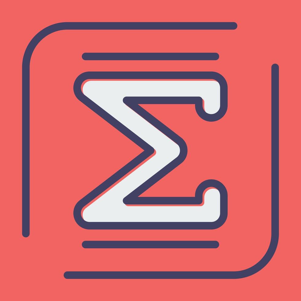 Summation Vector Icon