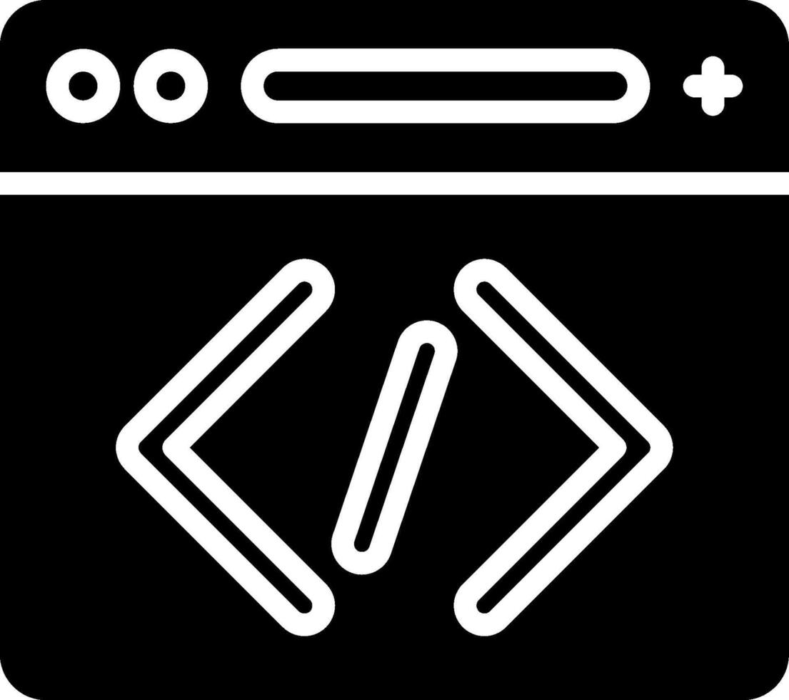 icono de vector de codificación