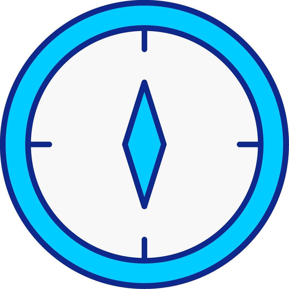 Compass Blue Filled Icon vector