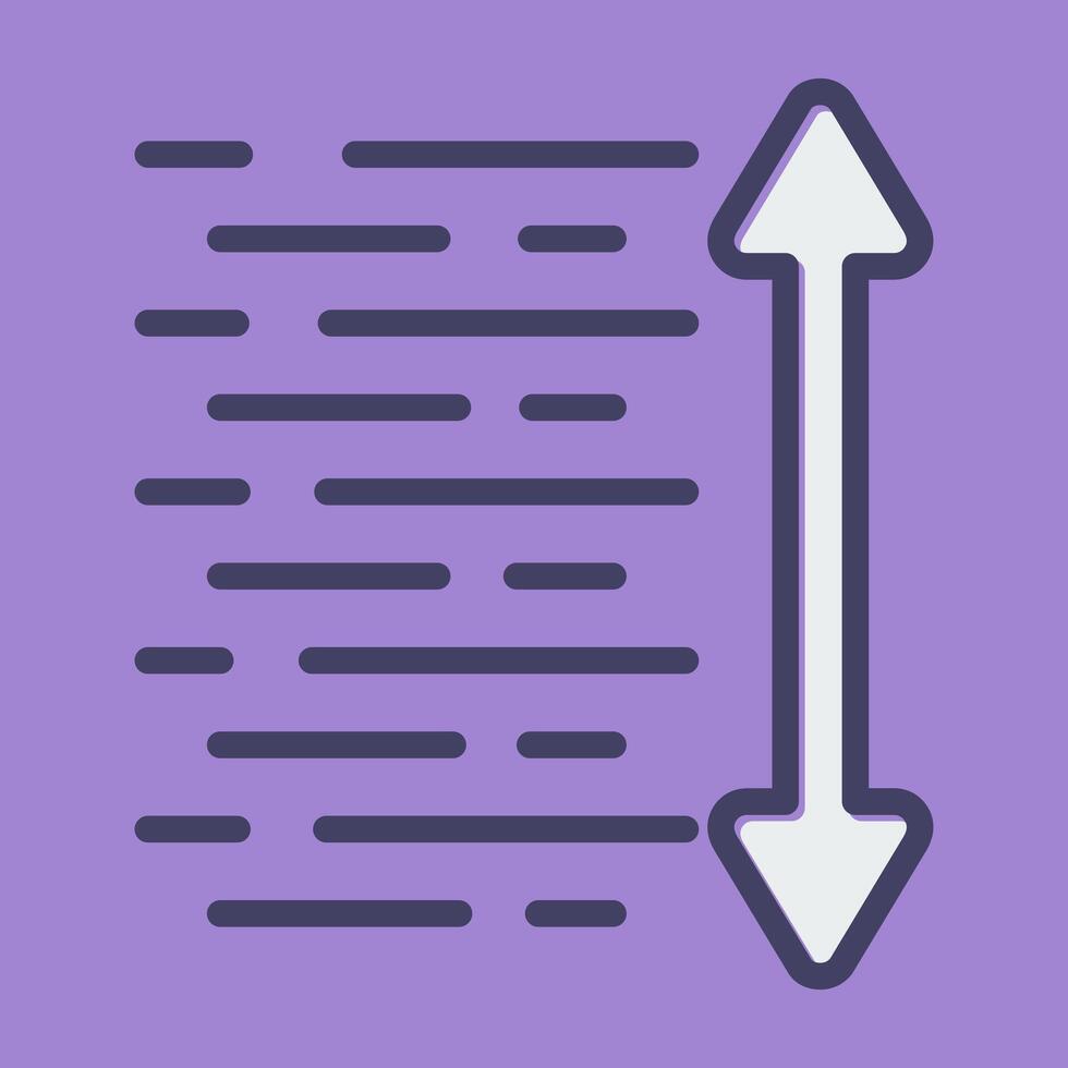 Line Spacing Vector Icon
