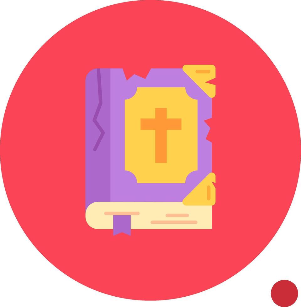 Bible Long Circle Icon vector