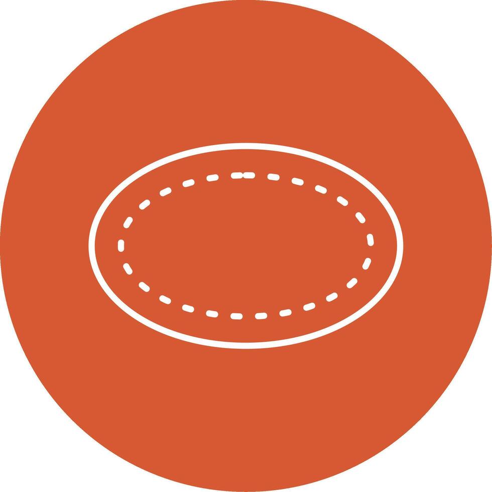 Oval Line Multicircle Icon vector