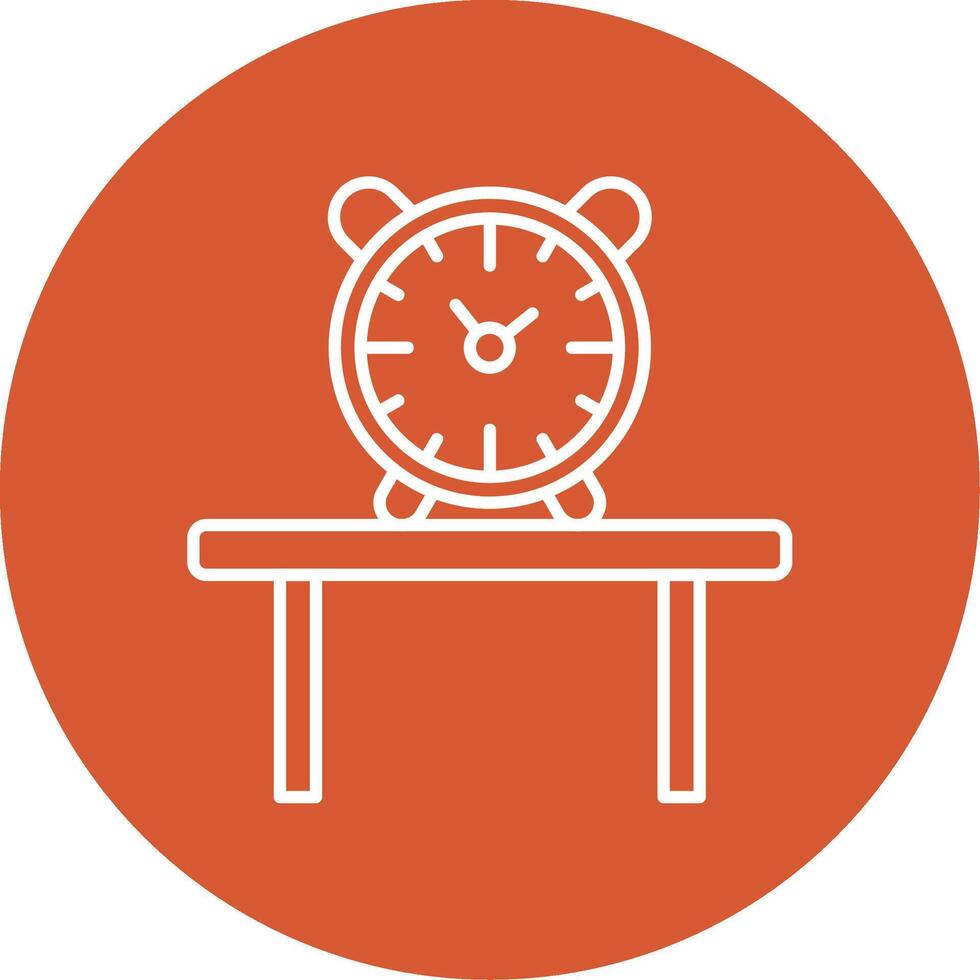 Table Watch Line Multicircle Icon vector