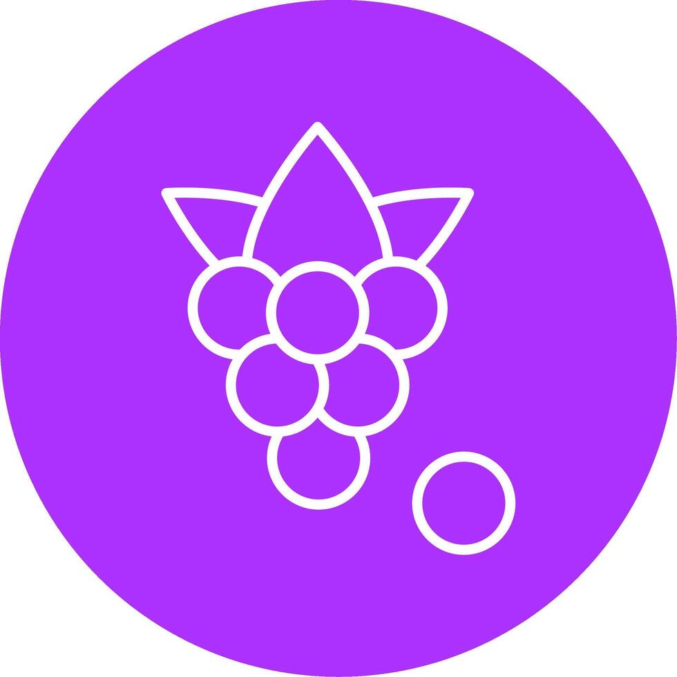 Boysenberries Line Multicircle Icon vector