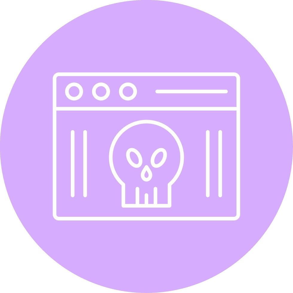 Webpage Line Multicircle Icon vector