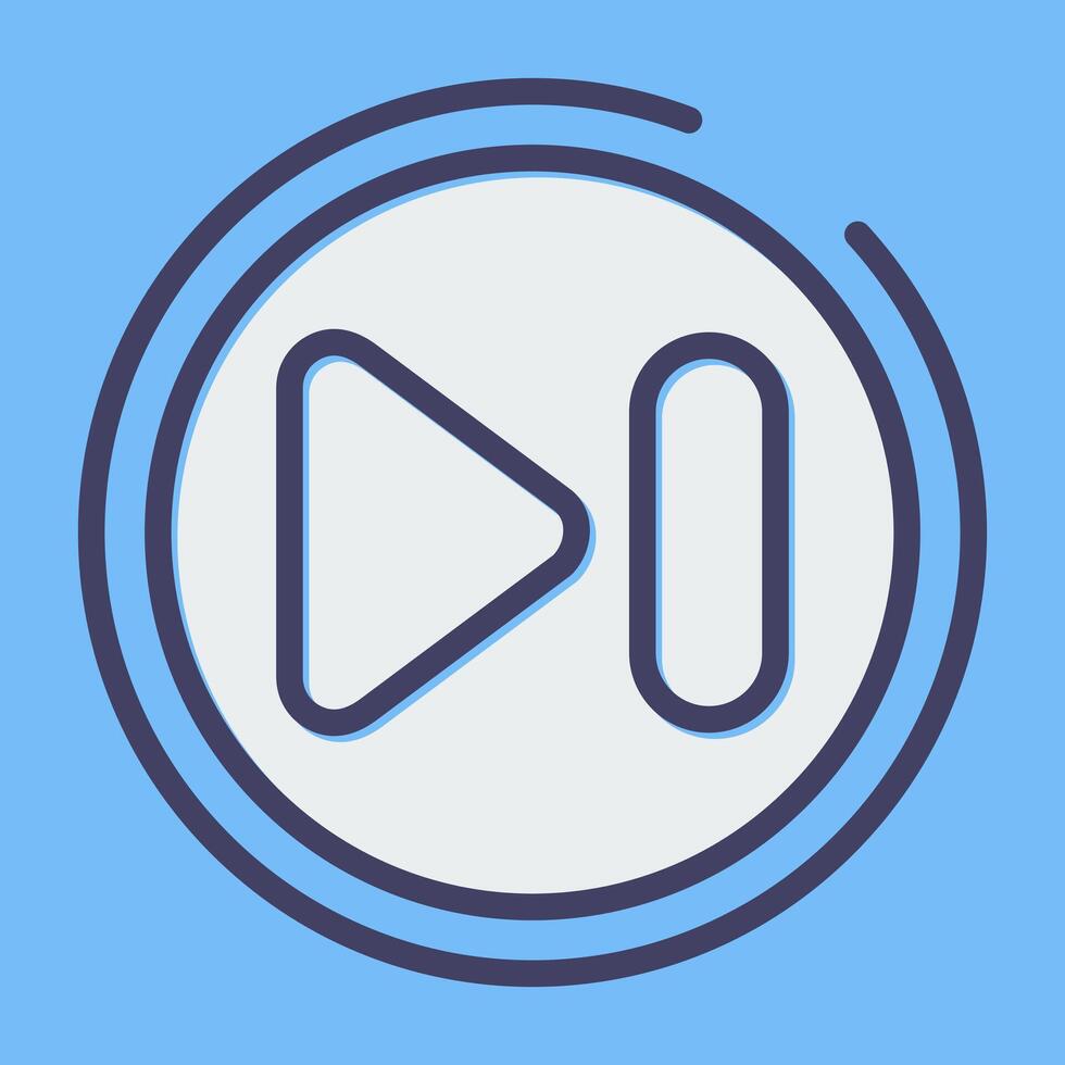 Next Track Button Vector Icon