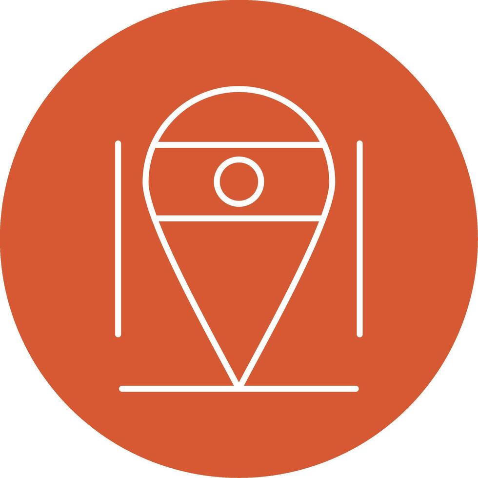 Location Line Multicircle Icon vector