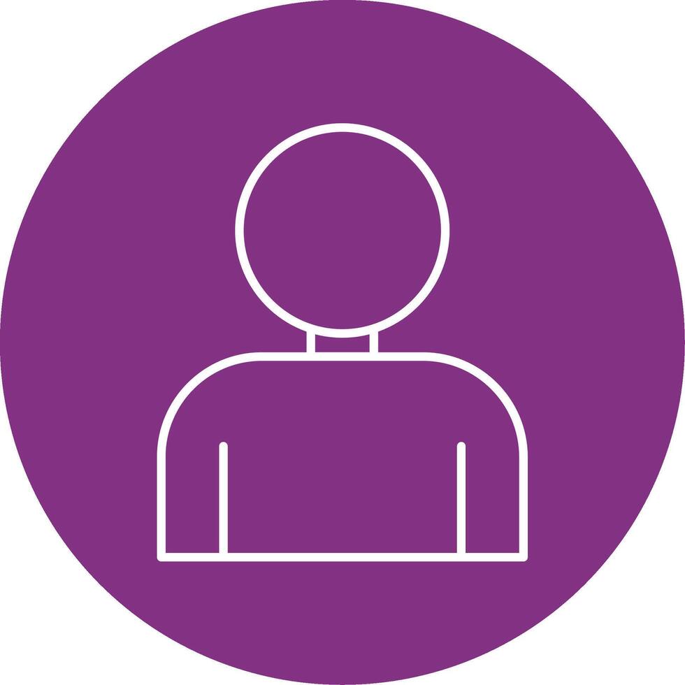 User Line Multicircle Icon vector