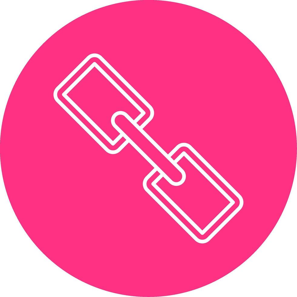 Link Line Multicircle Icon vector