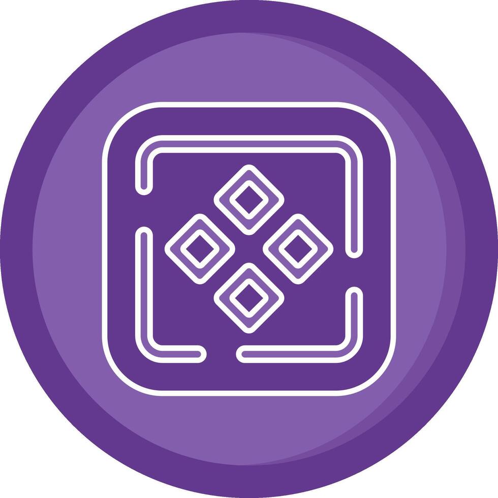 Component Solid Purple Circle Icon vector